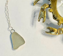 Load image into Gallery viewer, Pale Sea Foam Green Sea Glass Pendant (medium size sea glass)