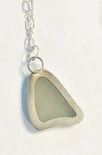 Load image into Gallery viewer, Pale Sea Foam Green Sea Glass Pendant (medium size sea glass)