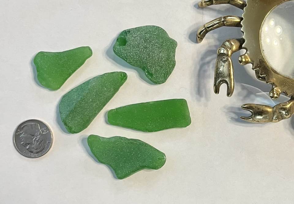 Emerald Green Sea Glass (large)